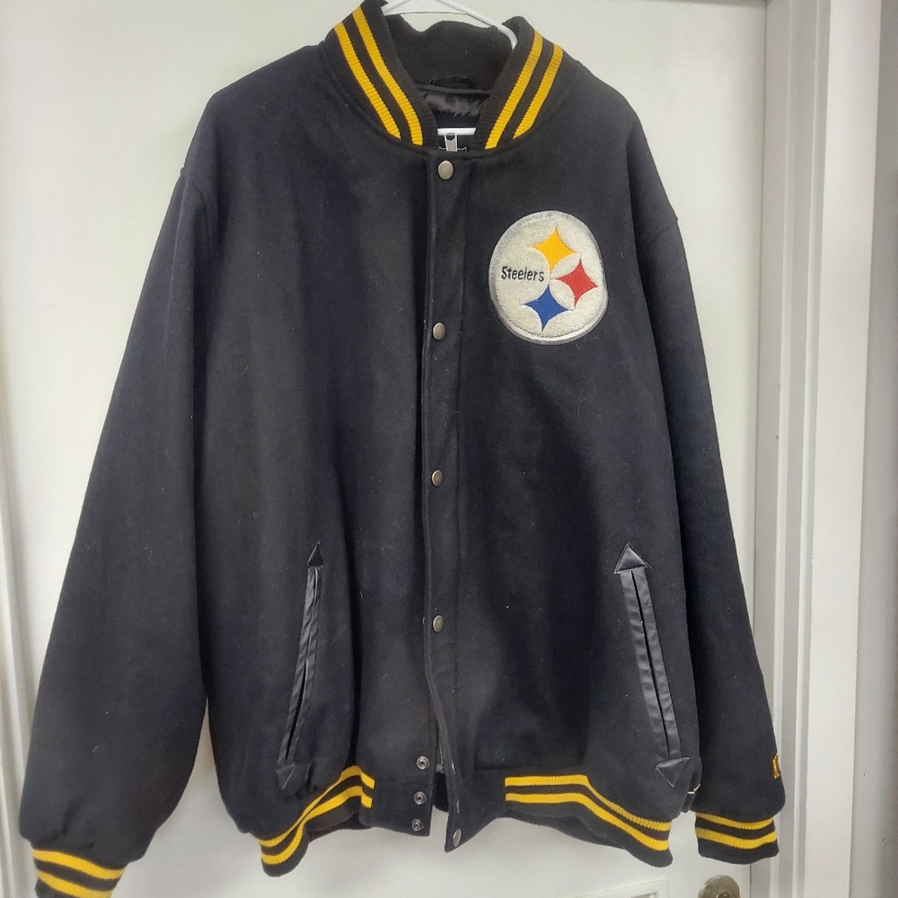 Wool pittsburg steelers jacket